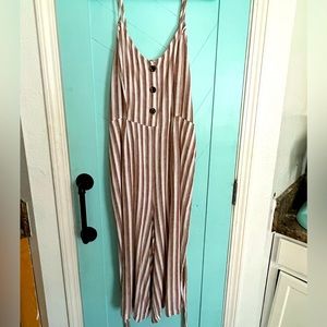 Women’s Cream & Tan Jumper - Size XL - Worn Once